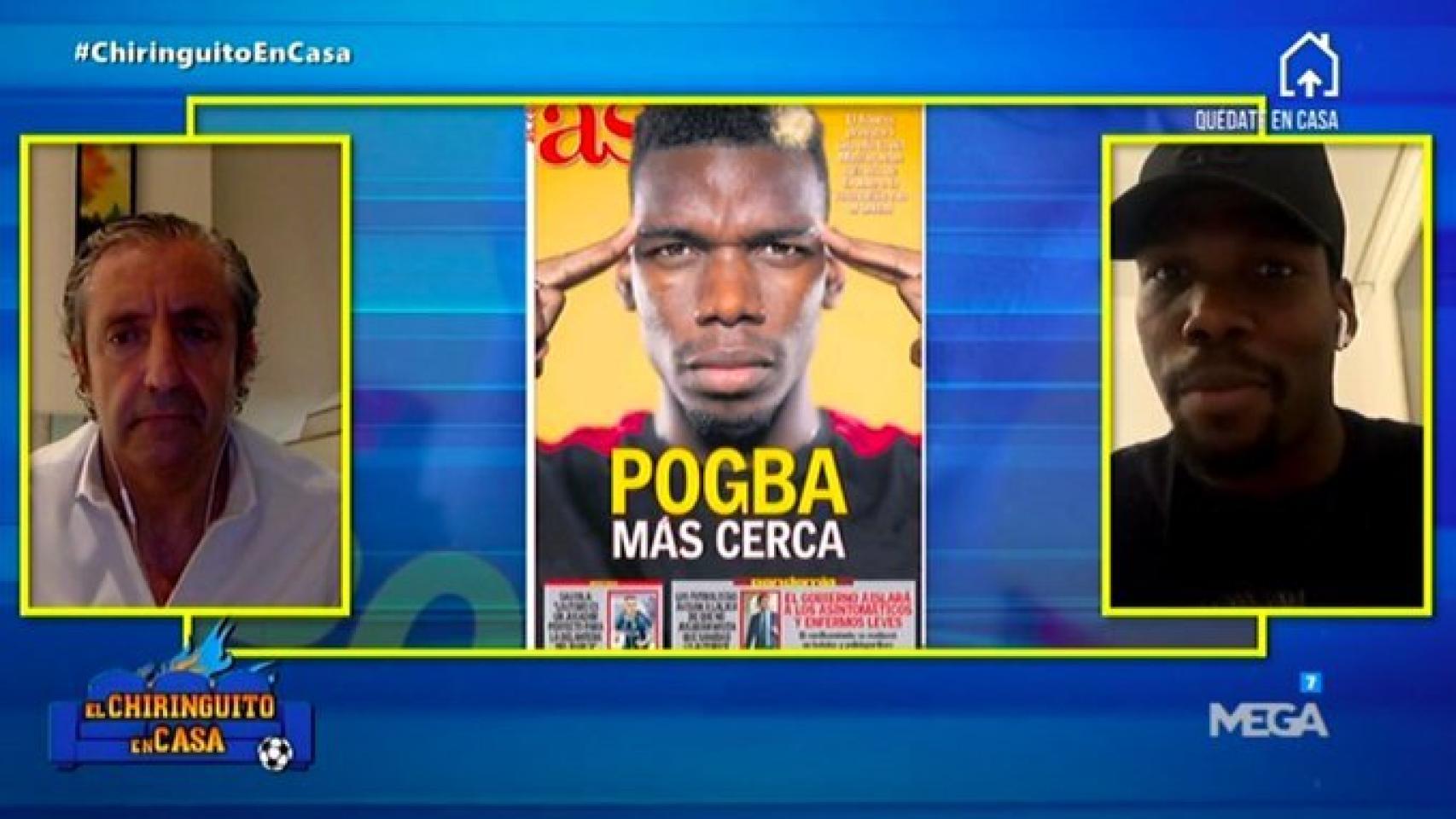 Mathias Pogba y Josep Pedrerol