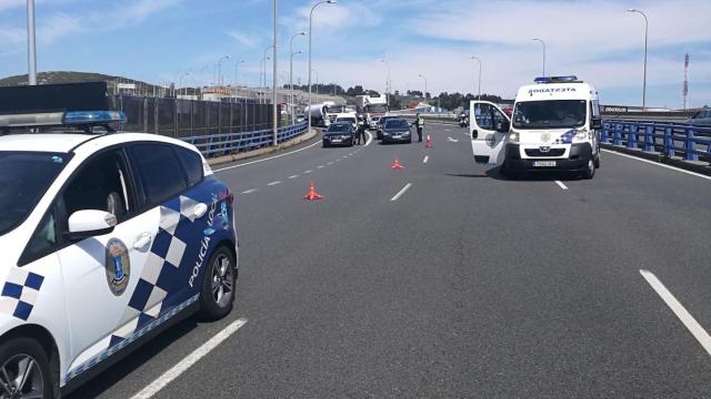 Control la Policía Local en las carreteras durante durante el estado de alarma.