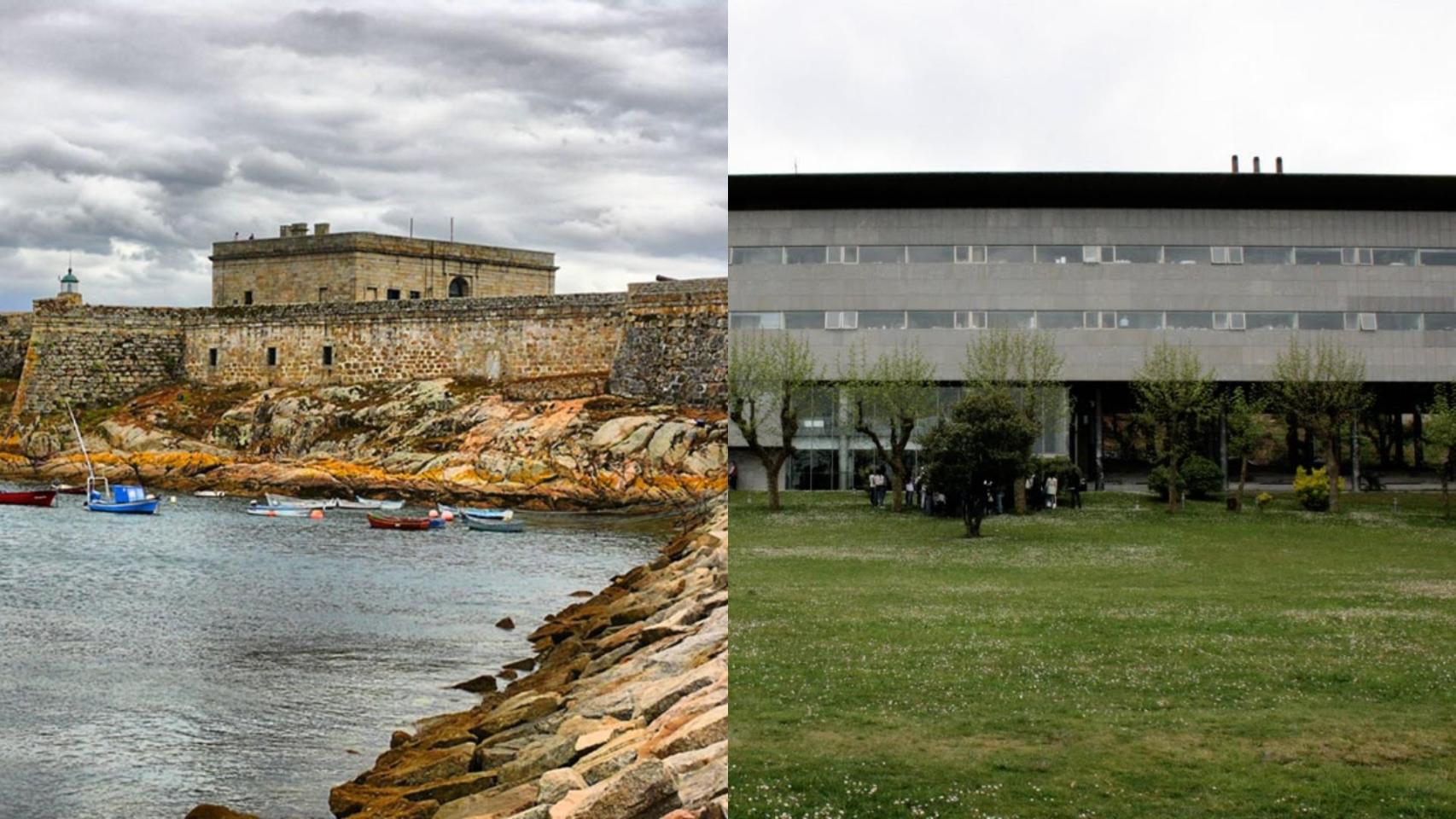 El castillo de San Antón y el Hospital de Oza