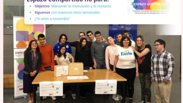 Los alumnos de Espacio Compartido de la UDC.