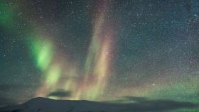 Una imagen de archivo de la aurora boreal.