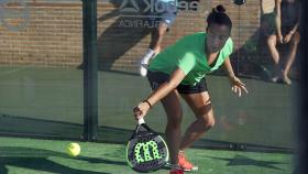 Sandra Bellver, en un partido del World Padel Tour