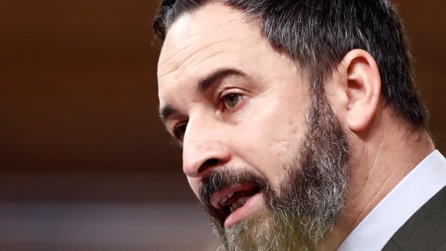 Santiago Abascal, presidente de Vox, en el Congreso de los Diputados.