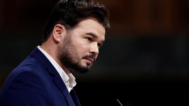 Gabriel Rufián, portavoz de ERC en el Congreso de los Diputados.