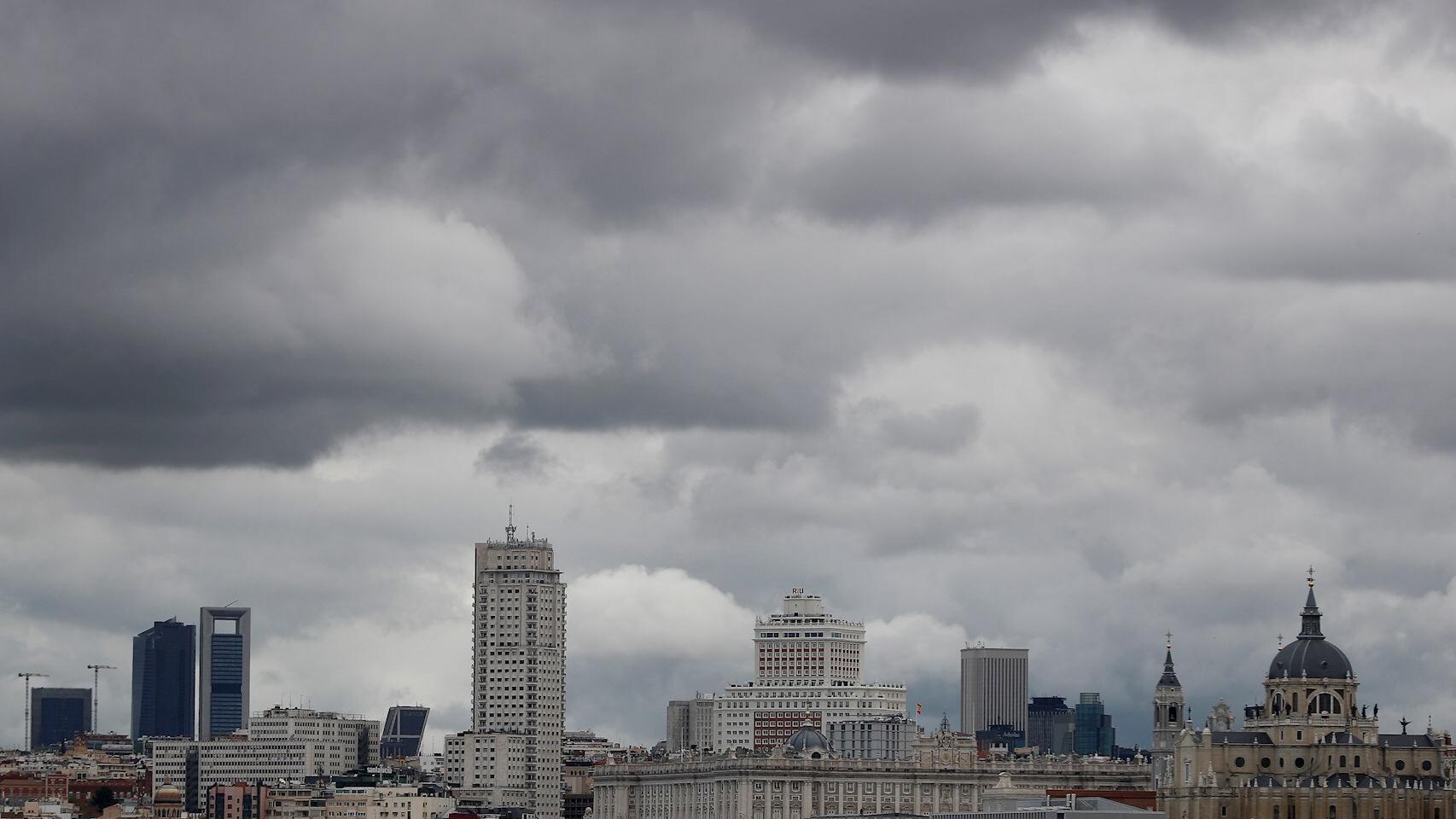 Lluvia en Madrid. EFE/Mariscal