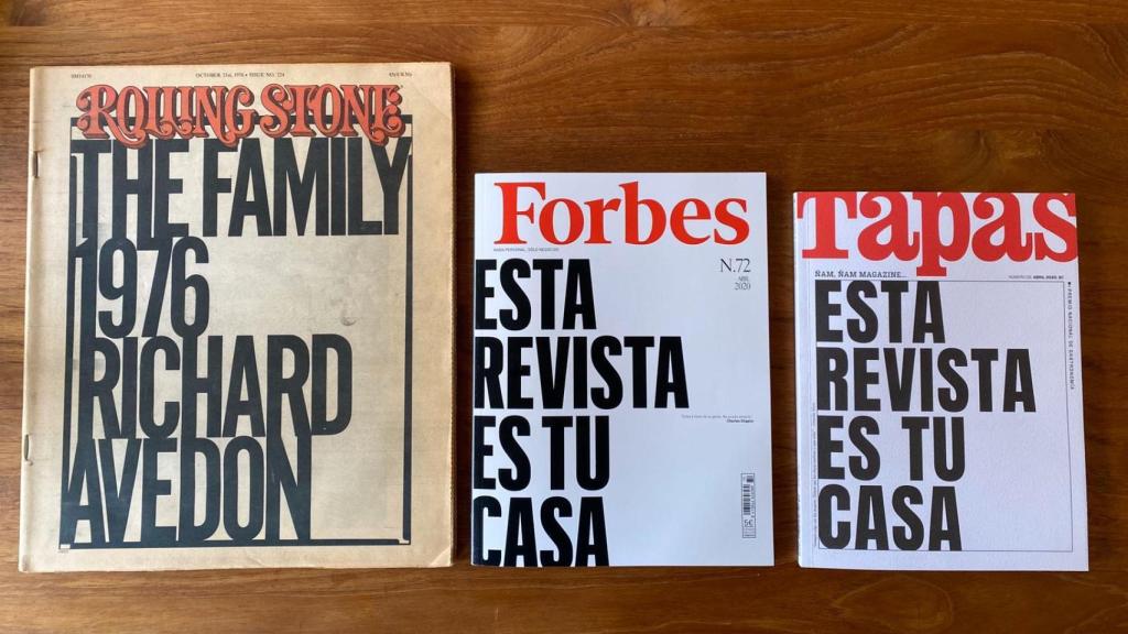 Dos portadas iguales, inspiradas en aquel 'Rolling Stone' de 1976.