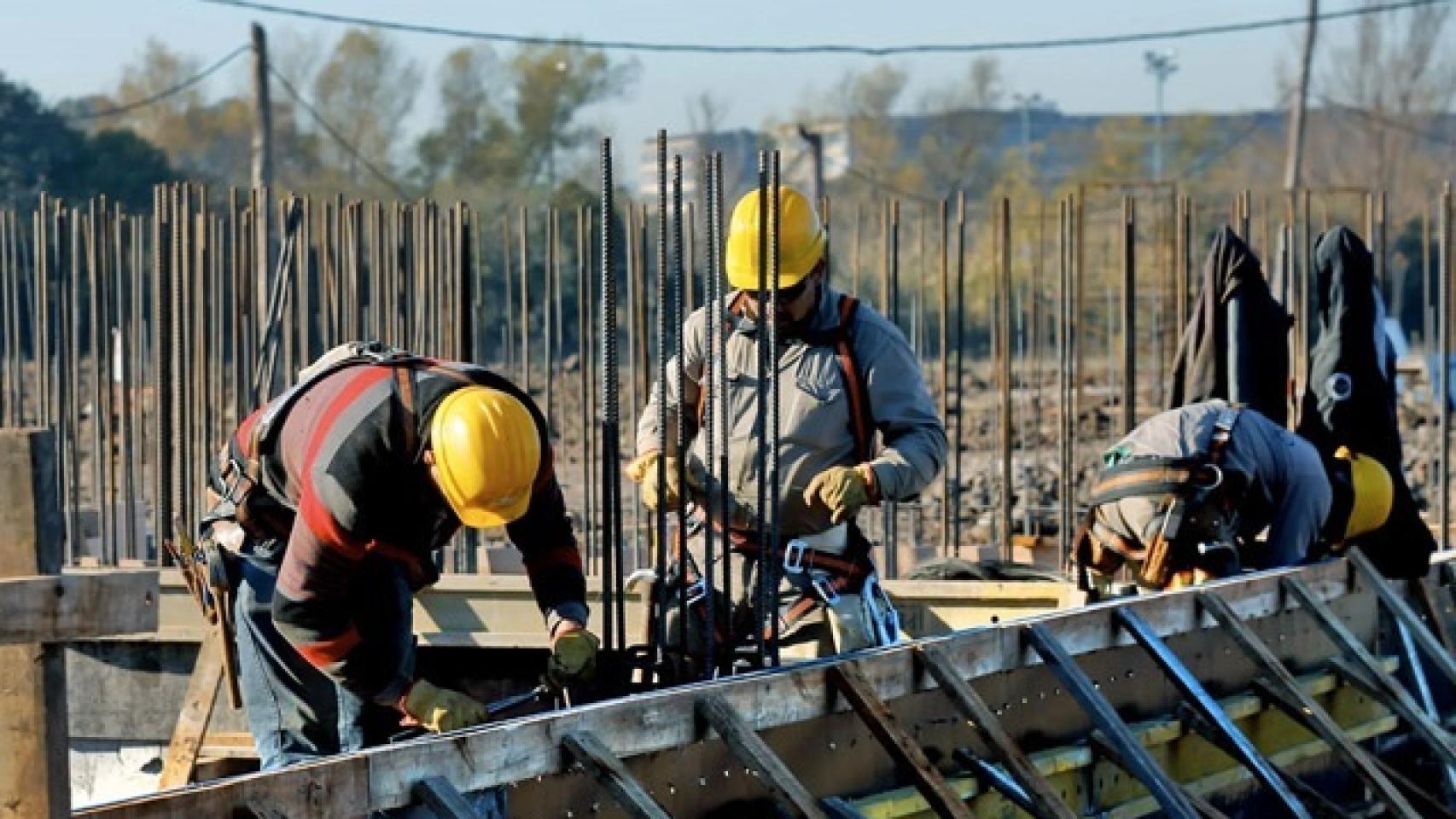 Obreros en una construcción