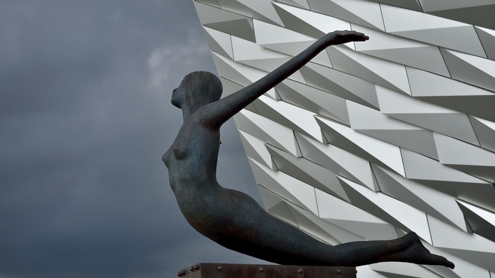 Escultura en Belfast.