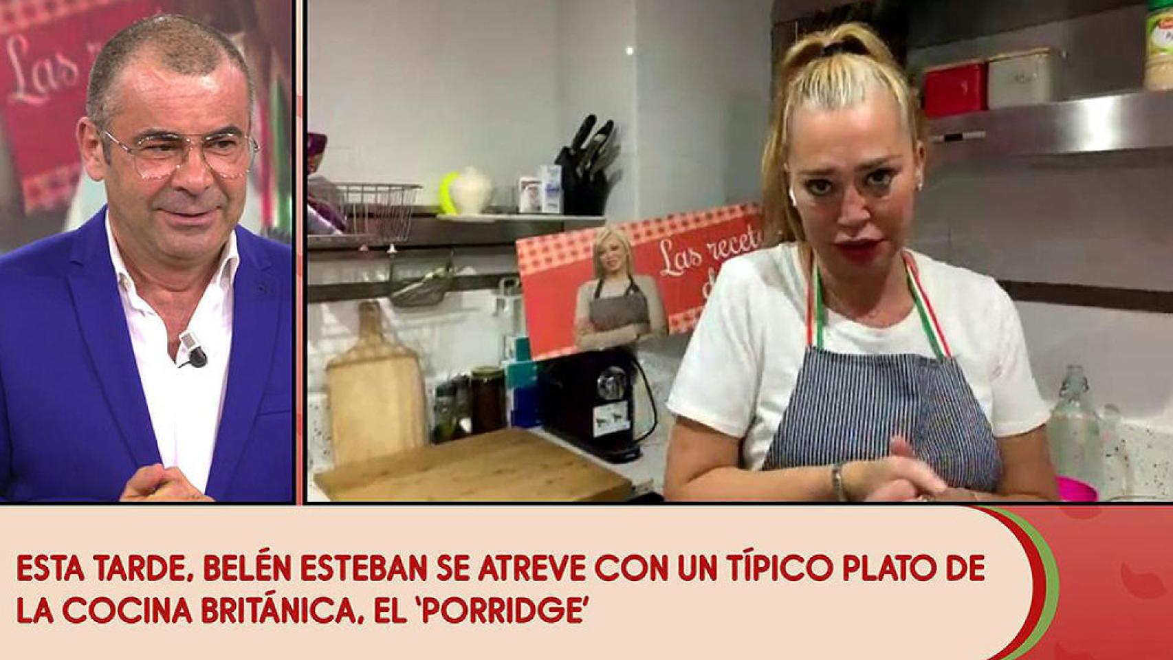 Jorge Javier Vázquez durante la conexión con Belén Esteban (Telecinco)