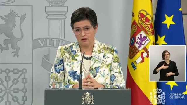 Arancha González Laya, ministra de Asuntos Exteriores, en la Moncloa.
