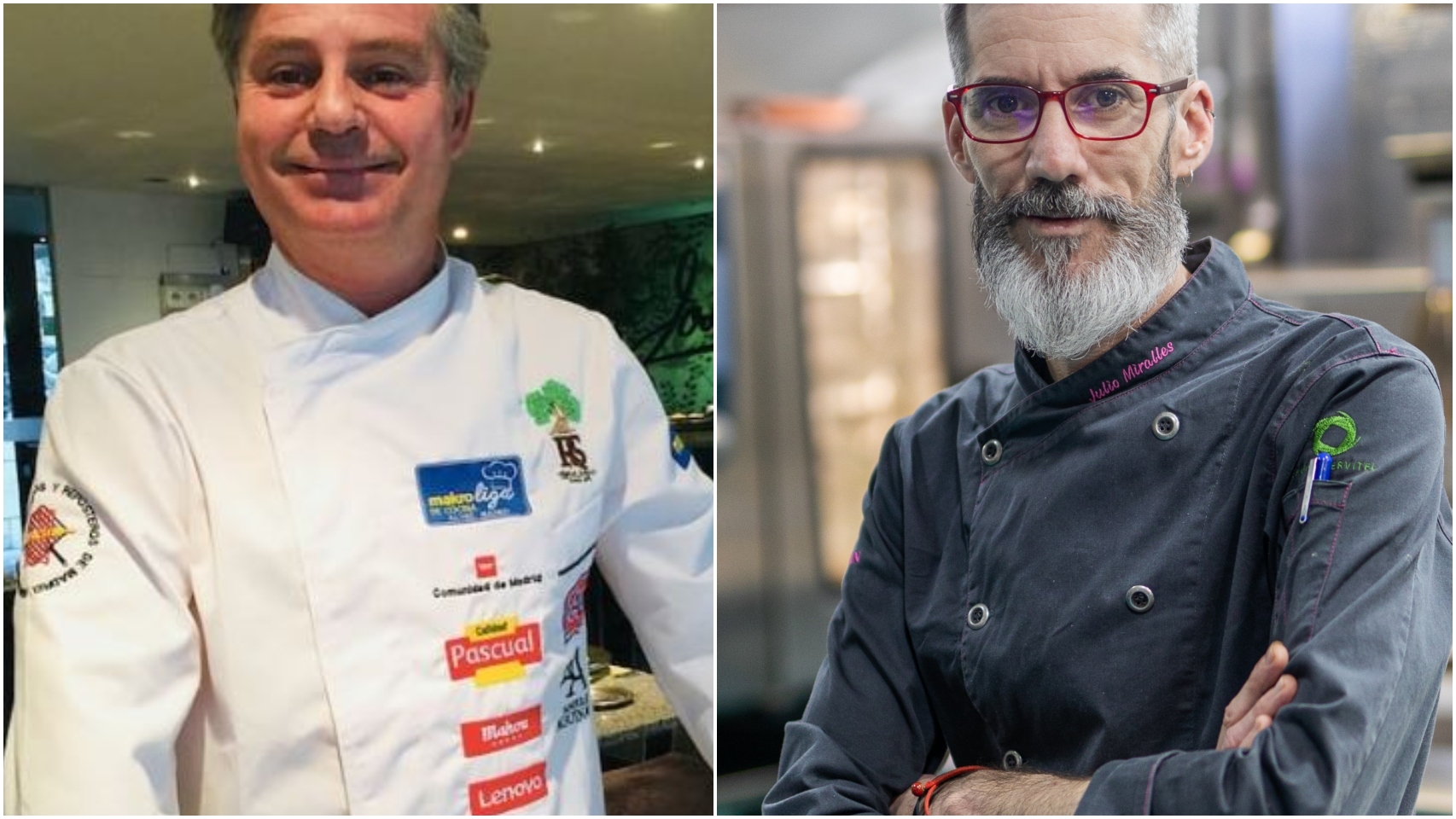 César Ruiz, chef ejecutivo de José Luis; y Julio Miralles, chef ejecutivo de Zalacaín.