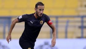 Gálvez, en un partido con el Qatar SC