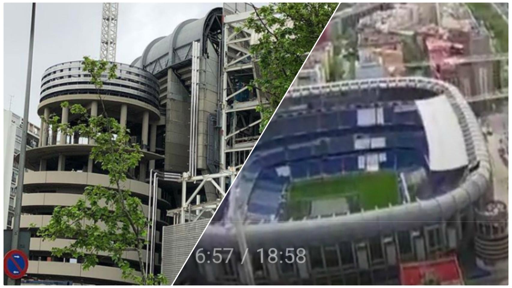 Las obras del Santiago Bernabéu avanzan