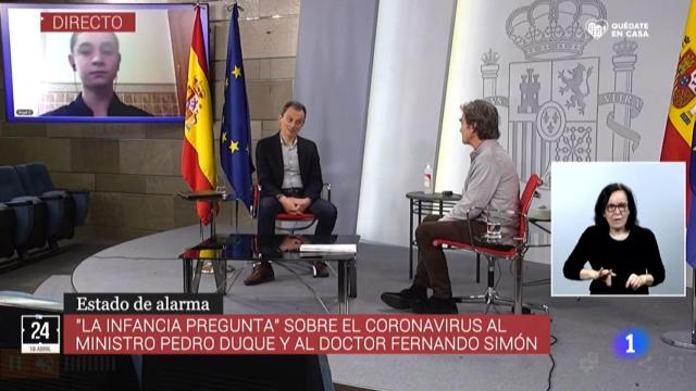 Simón y Duque durante la ronda de preguntas.