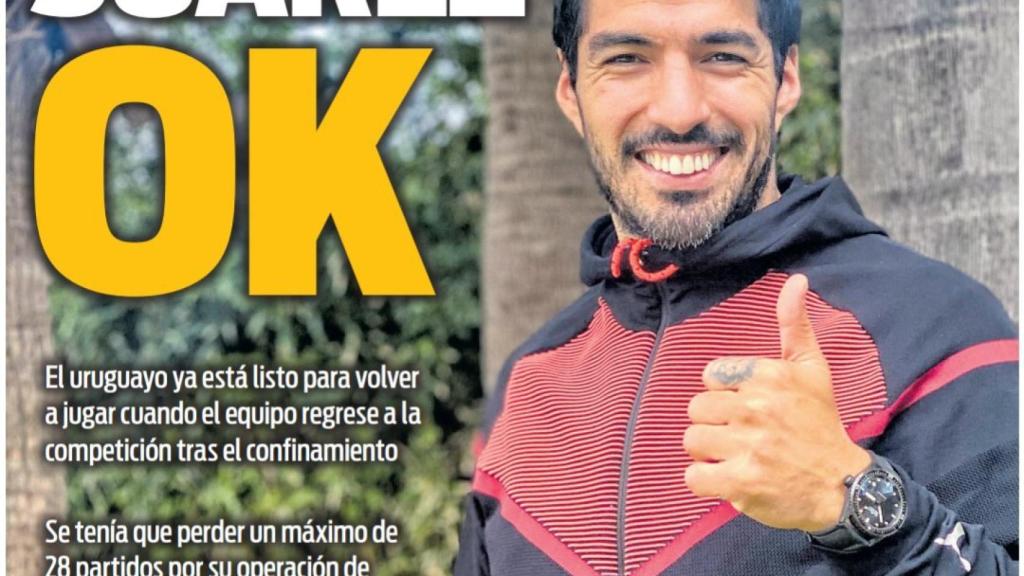 La portada del diario SPORT (19/04/2020)