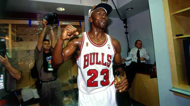 Michael Jordan, tras ganar la NBA en el año 1996 con los Chicago Bulls
