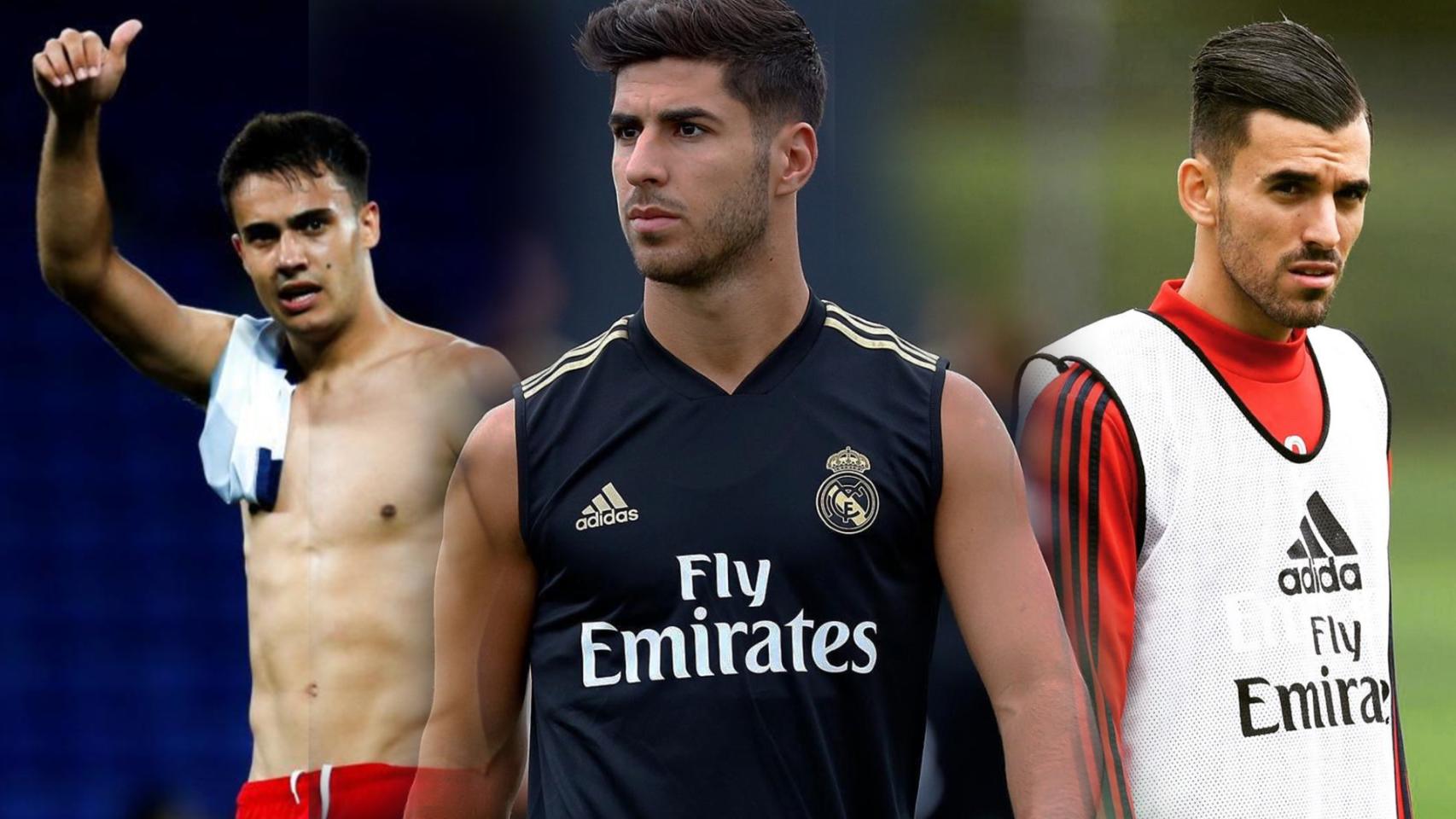 Sergio Reguilón, Marco Asensio y Dani Ceballos