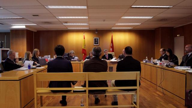 Celebración de un juicio en la Audiencia de Madrid./