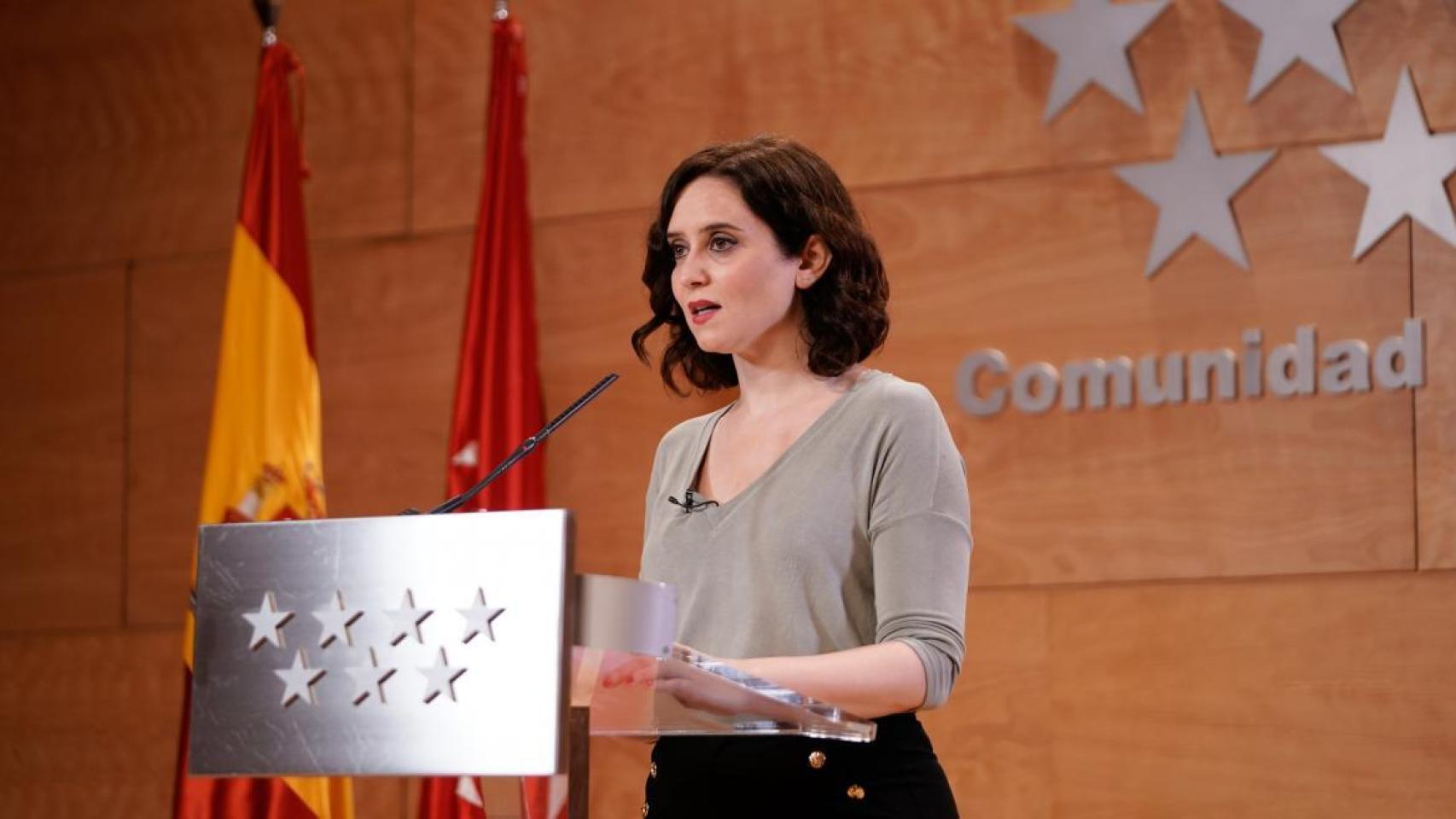 Isabel Díaz Ayuso, presidenta de la Comunidad de Madrid