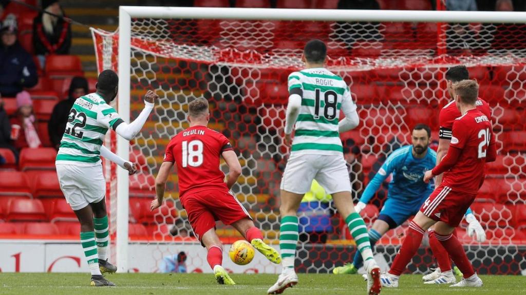 El Celtic de Glasgow, durante un partido de esta temporada