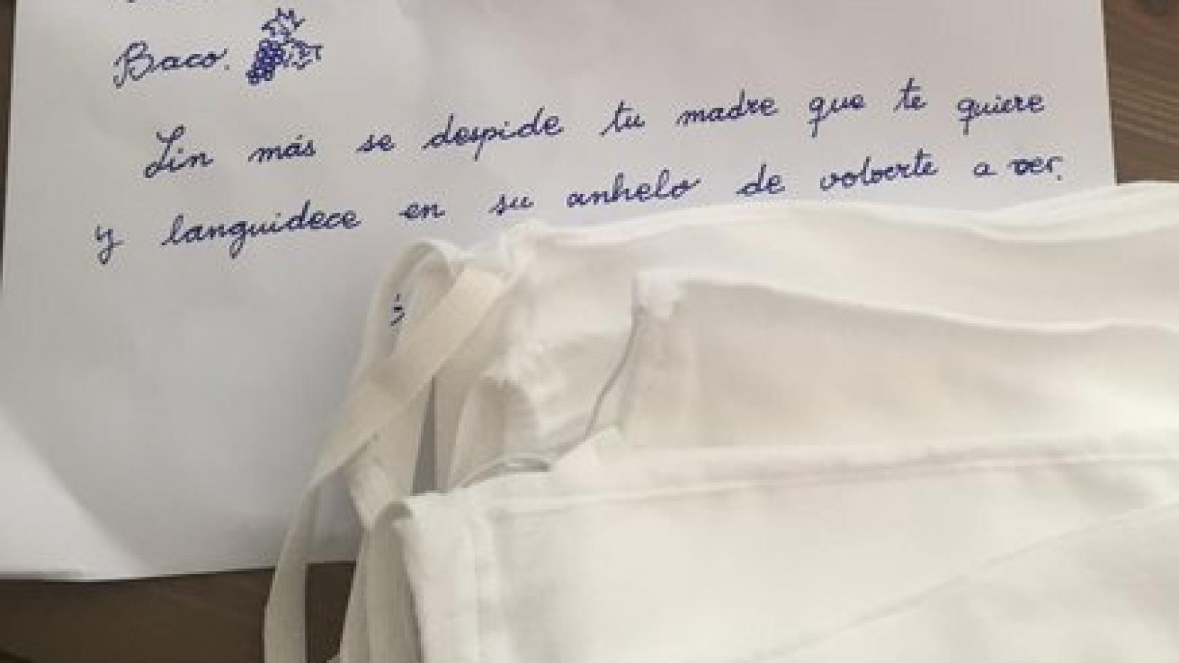 Fragmento de la carta que se ha hecho viral en Twitter