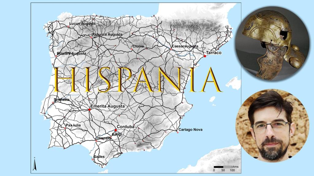 El mapa de las calzadas romanas en la Península Ibérica realizado por el arqueólogo Pau de Soto.