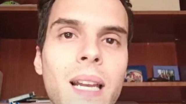 Diego Plaza, en un directo de Facebook Live de El Chiringuito