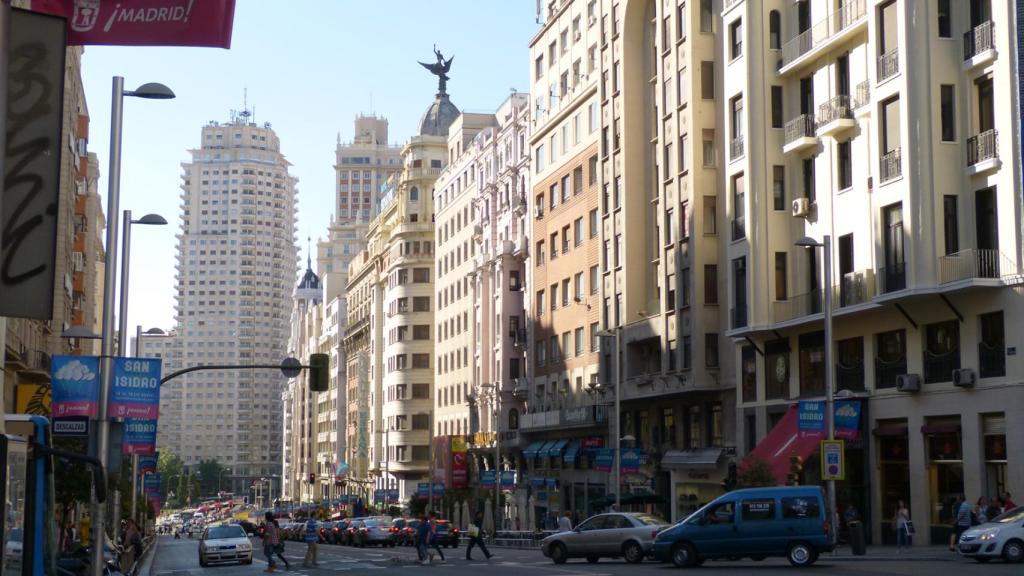 Una de las residencias universitarias de EASO está en la Gran Vía de Madrid.