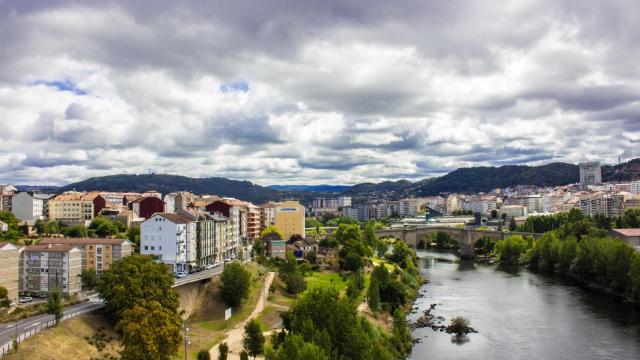 Vista de la ciudad de Ourense.