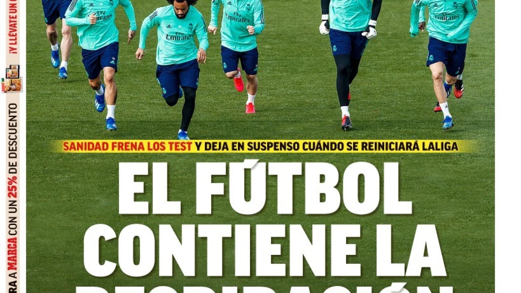 La portada del diario MARCA (25/04/2020)