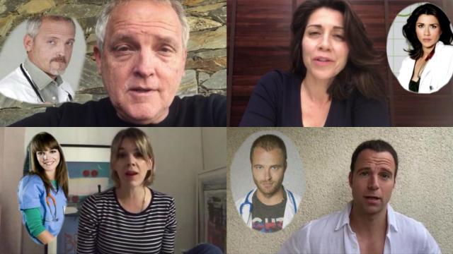 Los actores de la serie se han reunido virtualmente para agradecer la labor de los trabajadores de hospitales.