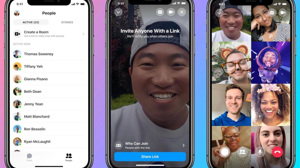 Messenger Rooms estará disponible dentro de las apps de Messenger y Facebook