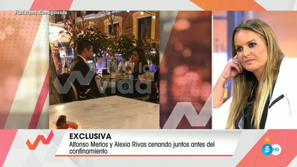 Detalle de las fotografías de Alfonso Merlos y Alexia Rivas, hechas públicas por el programa.