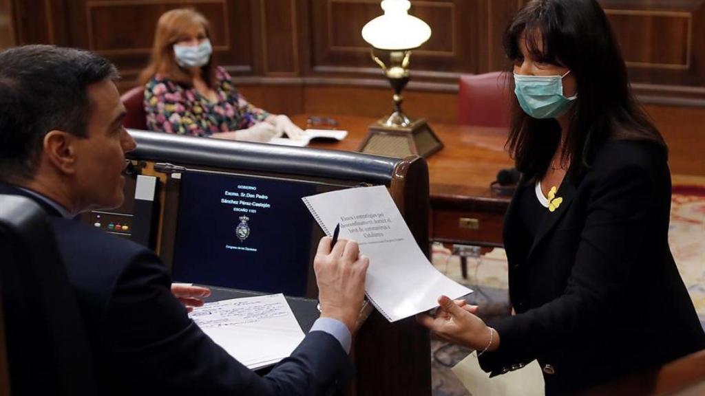 Laura Borràs, portavoz de JxCat en el Congreso.