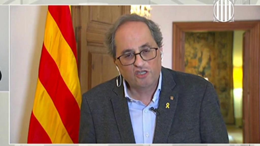 Quim Torra, en rueda de prensa.