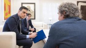 Salvdor Illa y Fernando Simón entregan este domingo a Pedro Sánchez un informe sobre la estrategia de transición antes de la reunión con las CCAA. Foto: Moncloa