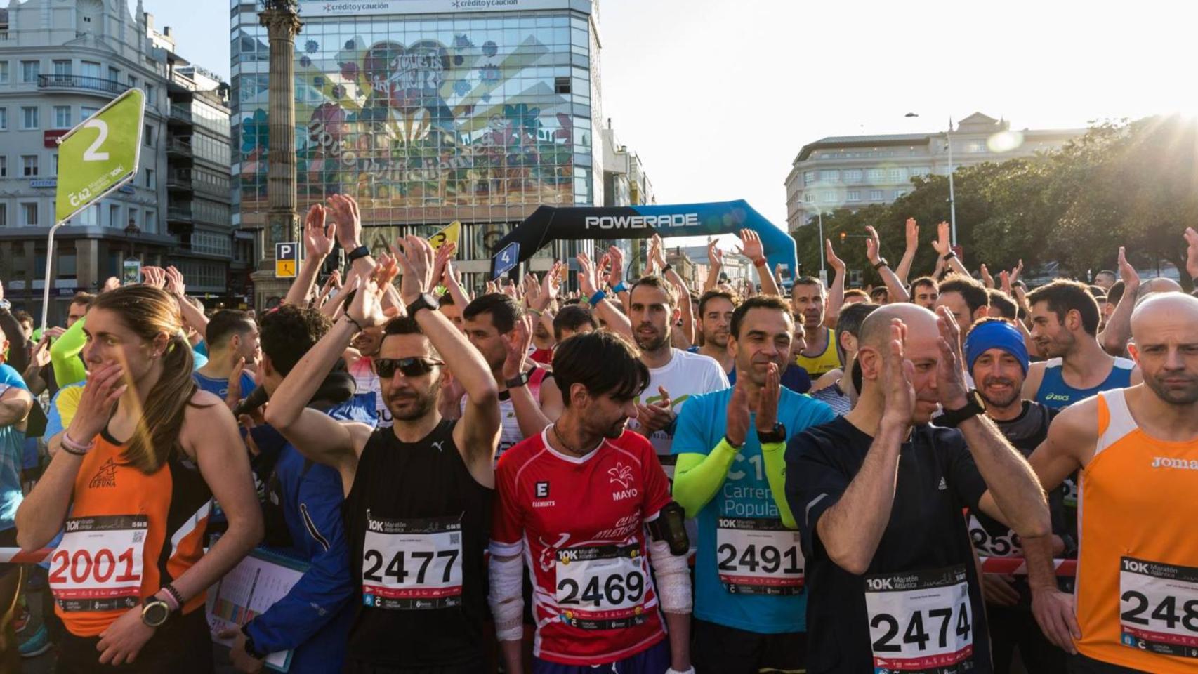 Imagen de la maratón de A Coruña del 2018.