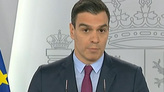 El presidente del Gobierno, Pedro Sánchez, en la rueda de prensa del martes.