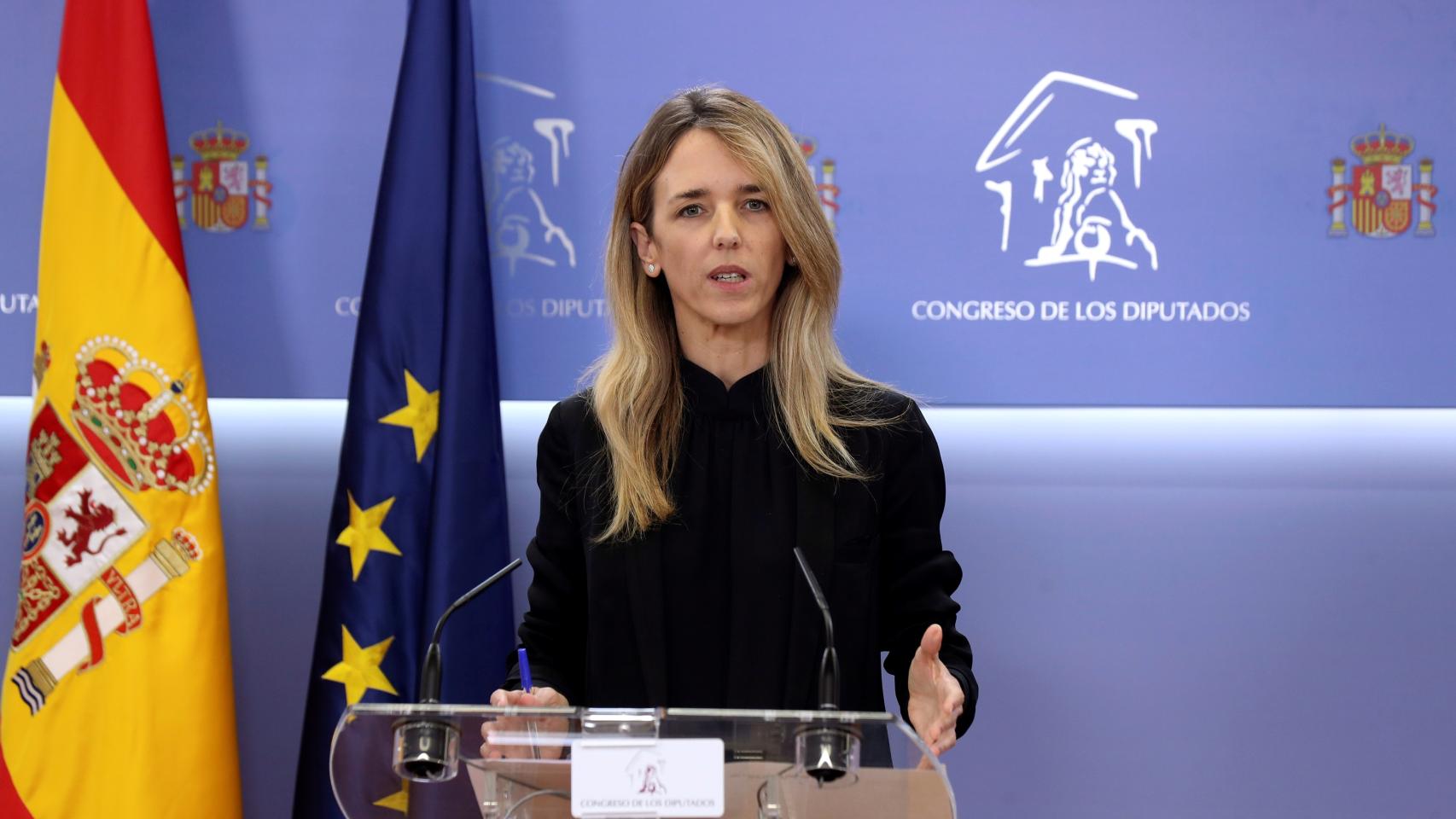 La portavoz del PP en el Congreso, Cayetana Álvarez de Toledo, este martes.