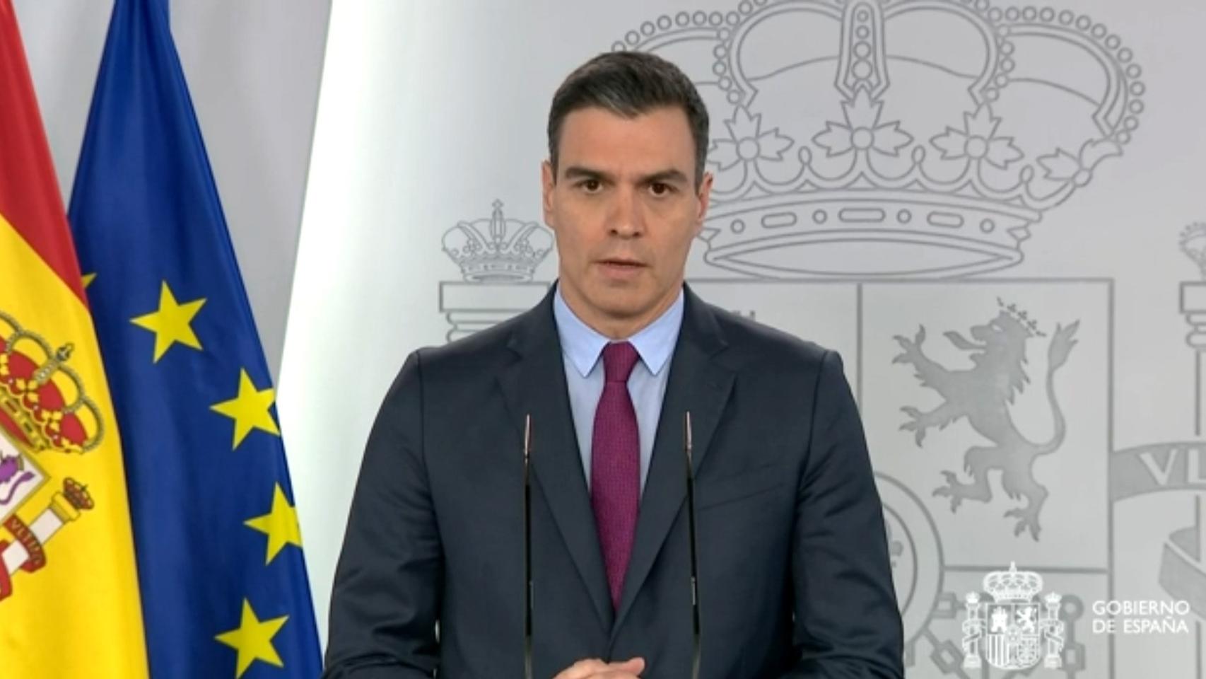 Pedro Sánchez, en rueda de prensa.