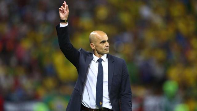 Roberto Martínez, durante un partido con la selección de Bélgica