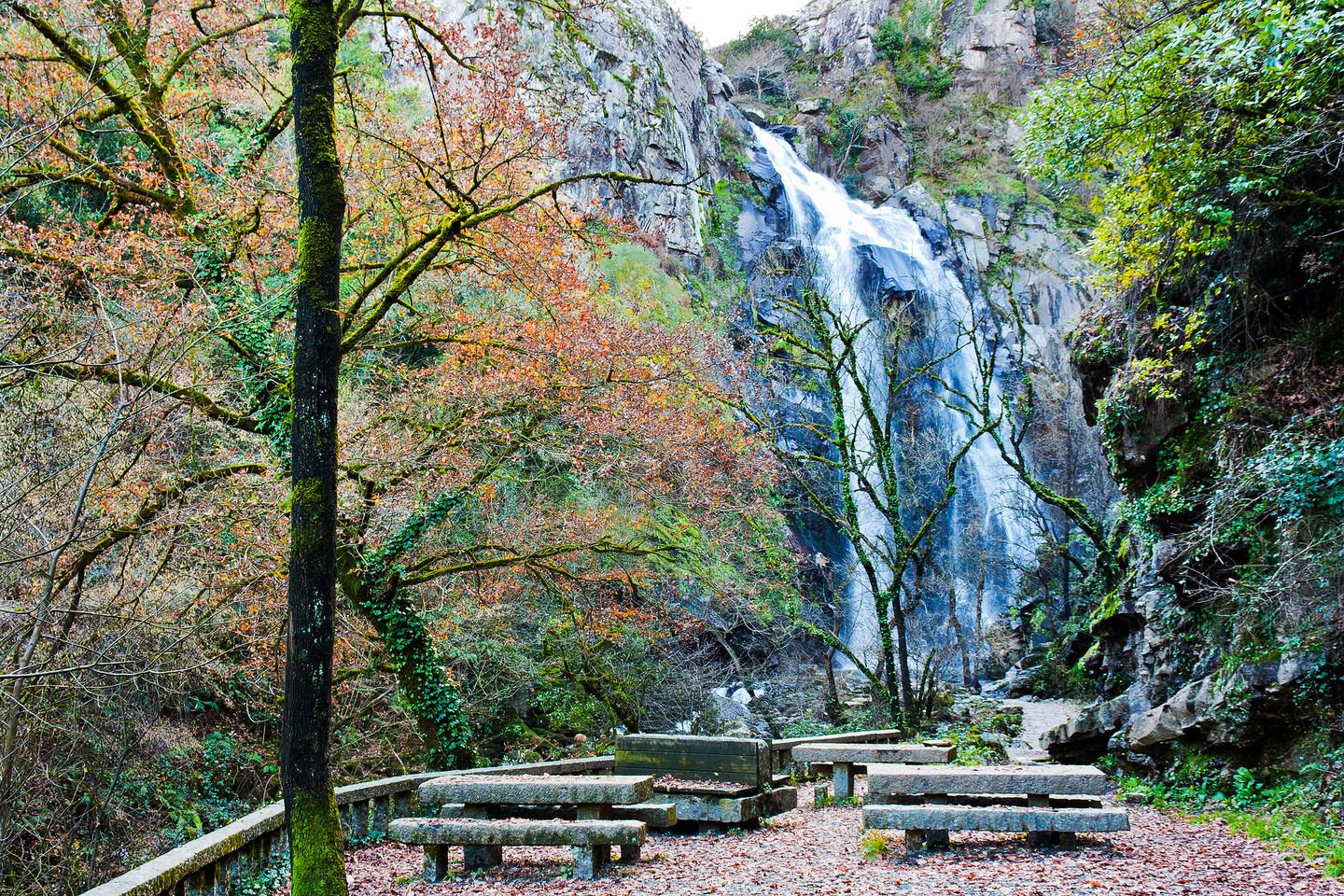 Imagen de la Fervenza da Toxa, en Silleda.