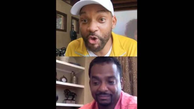 Will Smith y Alfonso Ribeiro, en un momento de la conversación