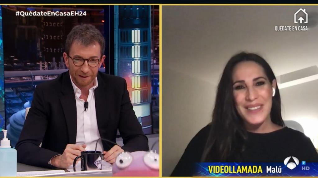 Malú durante su intervención en 'El Hormiguero'.