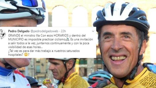 Pedro Delgado y su polémico tweet