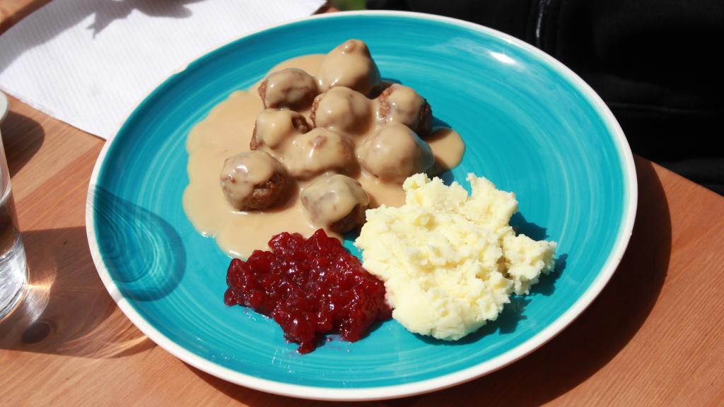 El plato de albóndigas que degustamos.