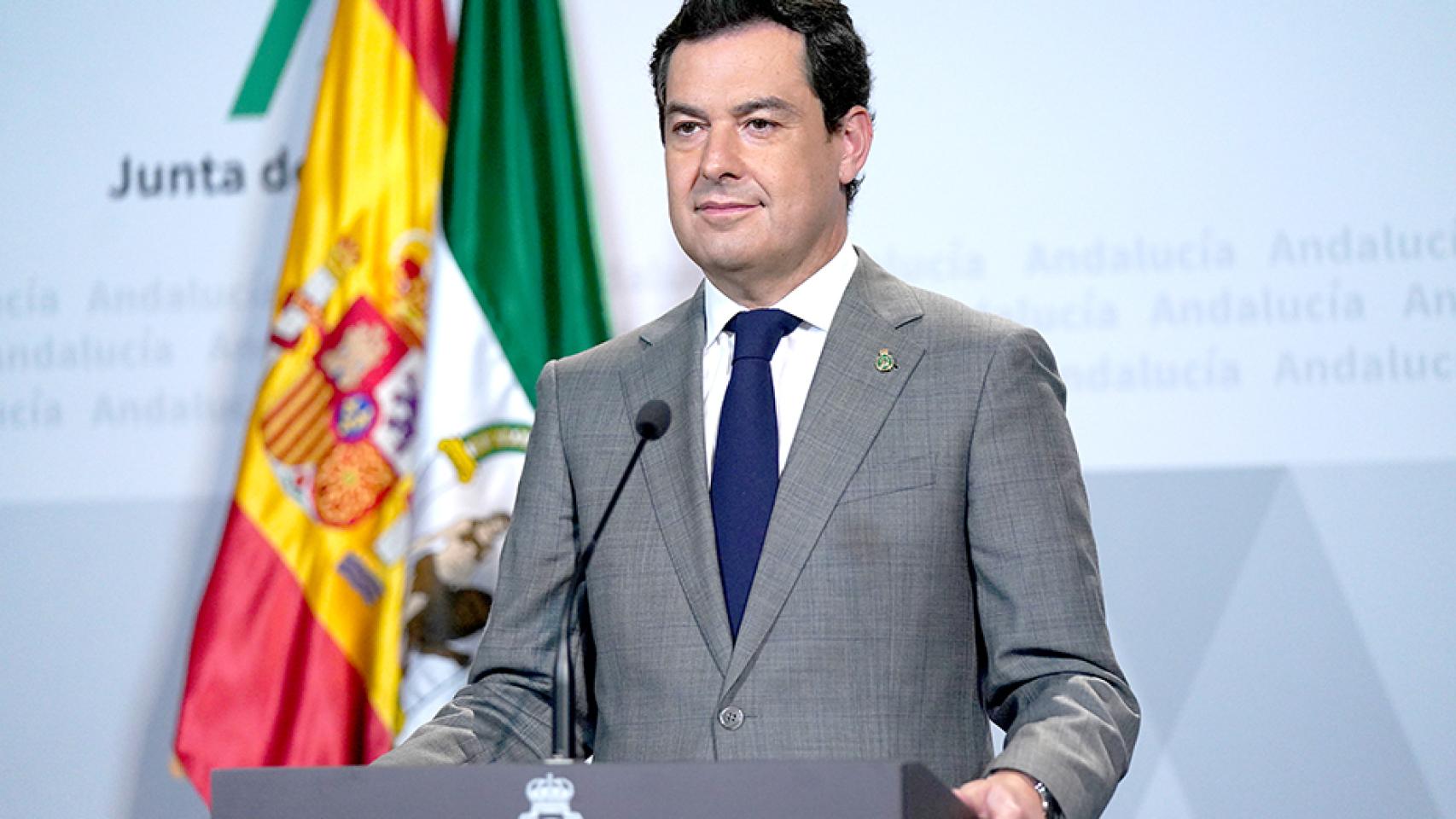 El presidente de la Junta de Andalucía, Juanma Moreno.