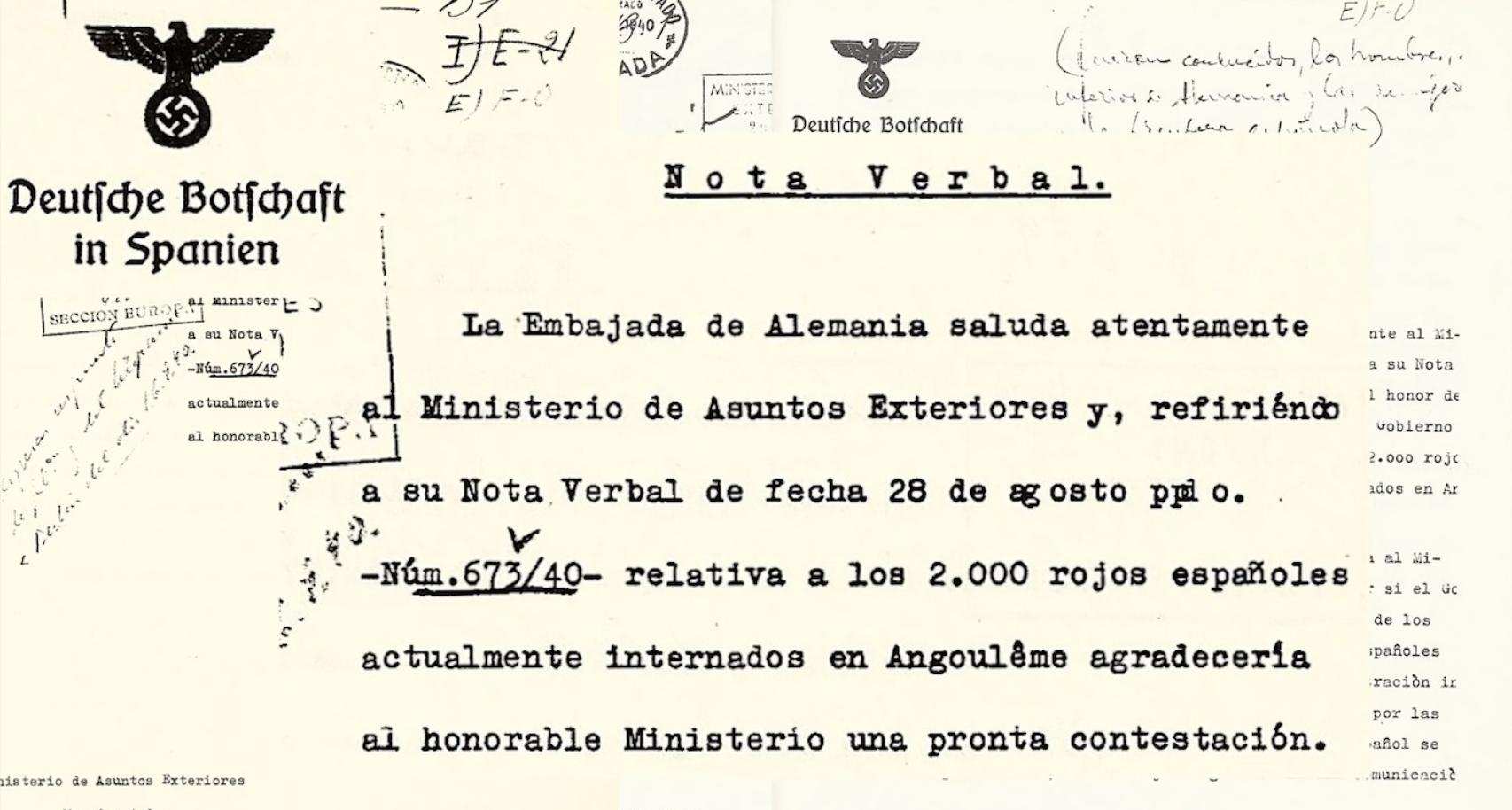 Fotograma de 'Los últimos españoles de Mauthausen', donde se refleja la incertidumbre a la que sumió Franco a los españoles prisioneros tras la carta enviada desde la embajada alemana en España.