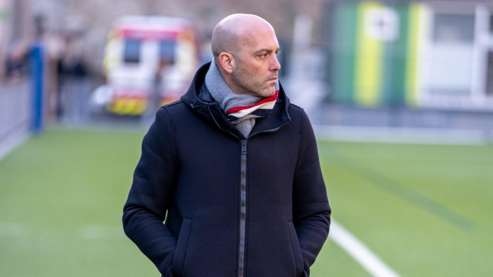 Gabri, durante su etapa como entrenador en el FC Andorra