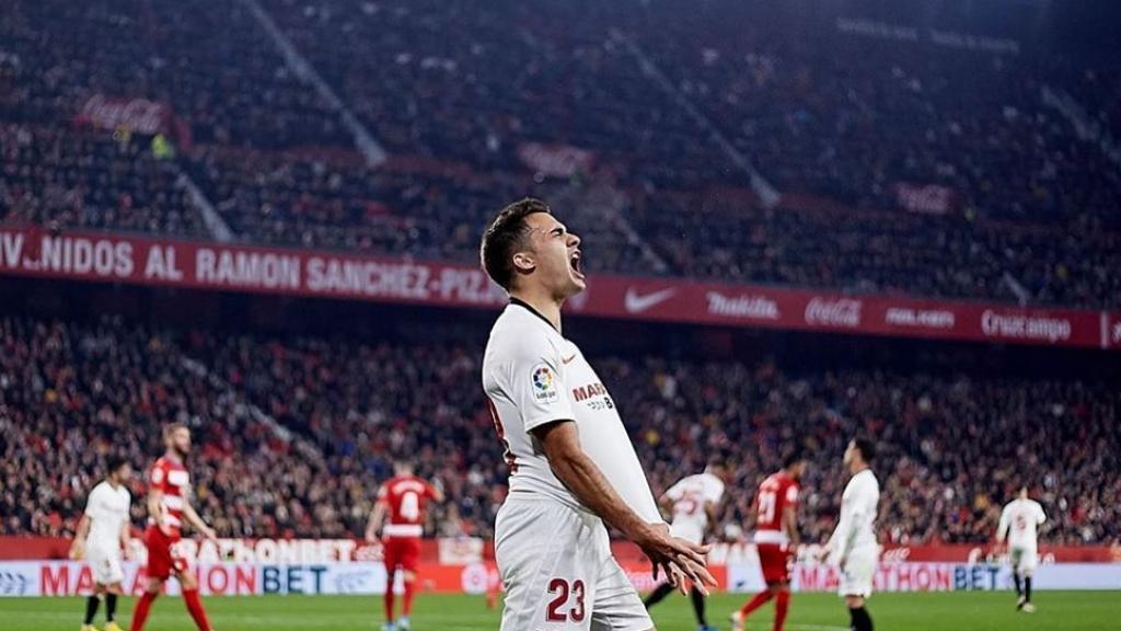 Reguilón, con el Sevilla